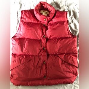 Vintage red LL Bean vest womens size S